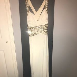 White and gold prom dress (more pics included)
